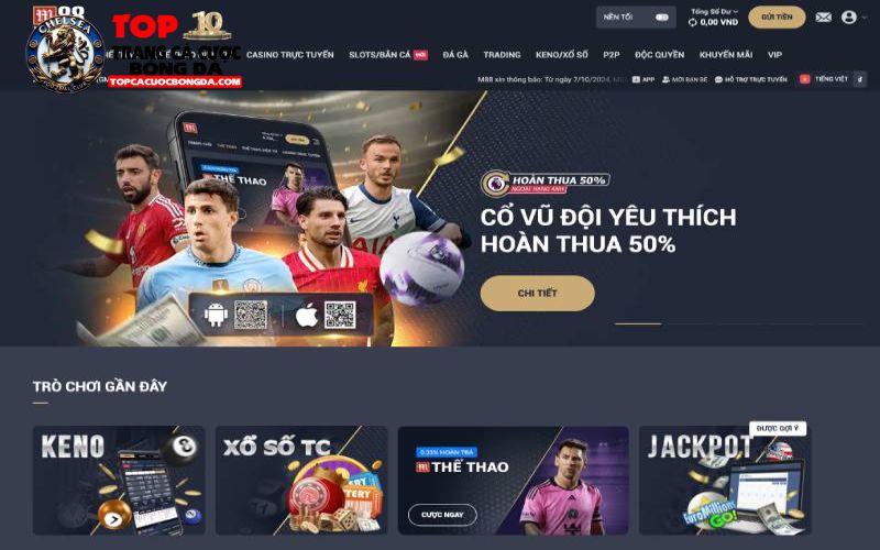 M88 – Ông lớn cá cược bóng đá lâu đời và uy tín