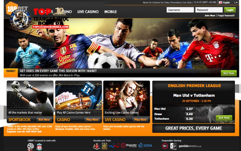 188BET – Cập nhật kèo sớm, nhiều dữ liệu phân tích